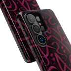 Wooden Calligraphy Pink - Tough Case