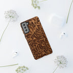 Floral Calligraphy Brown - Tough Case