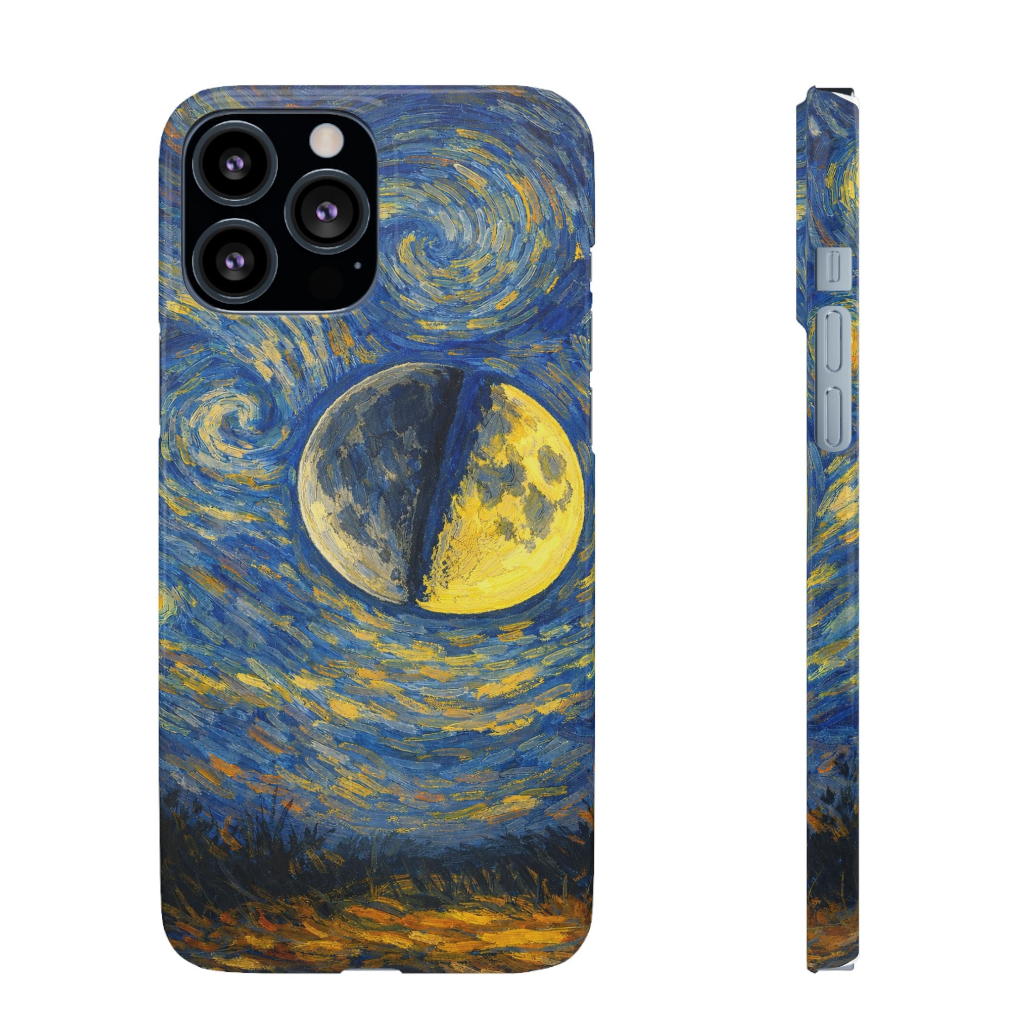 Van Gogh Night Sky Moon Split - Art Case
