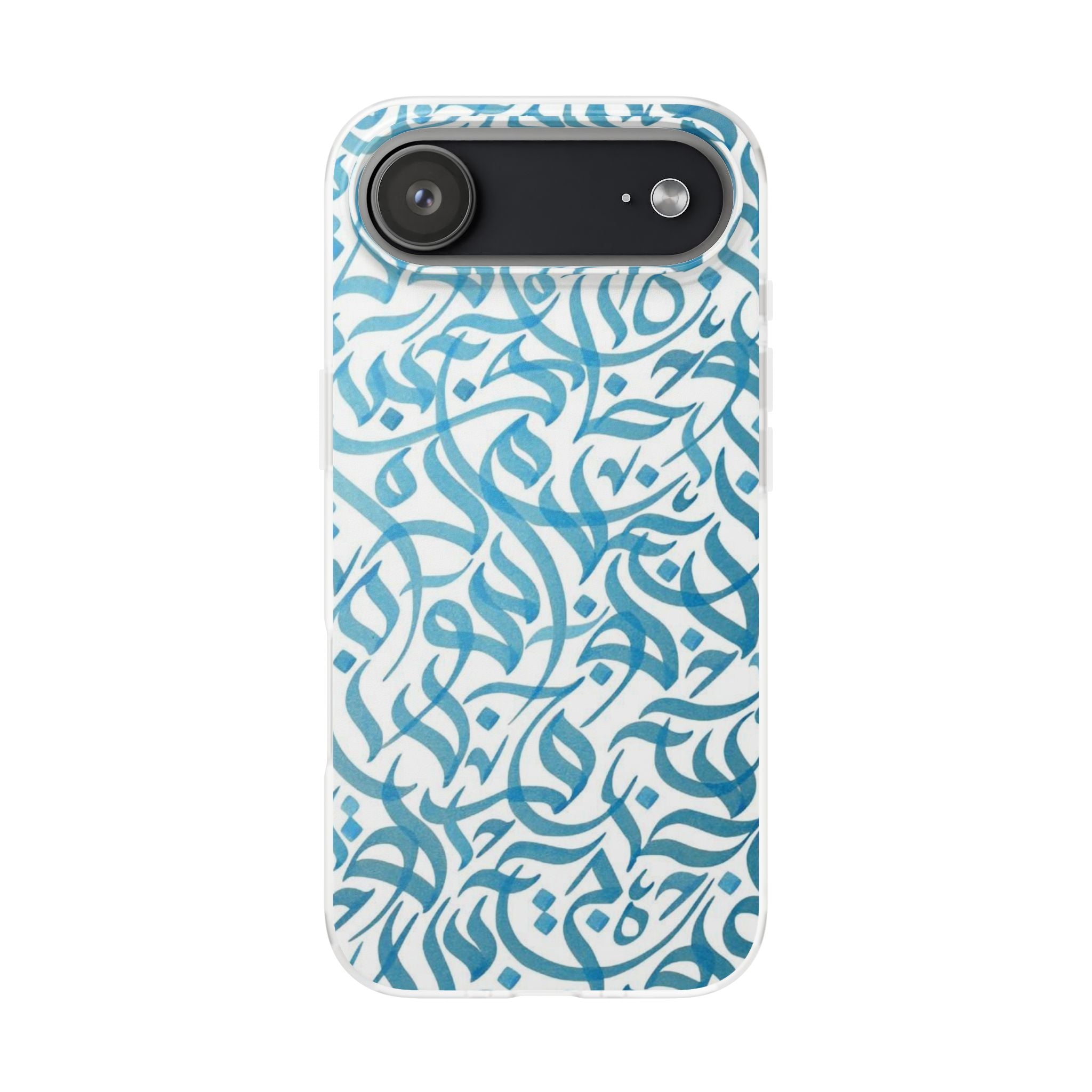 Arabic Calligraphy Blue - Flexi Case