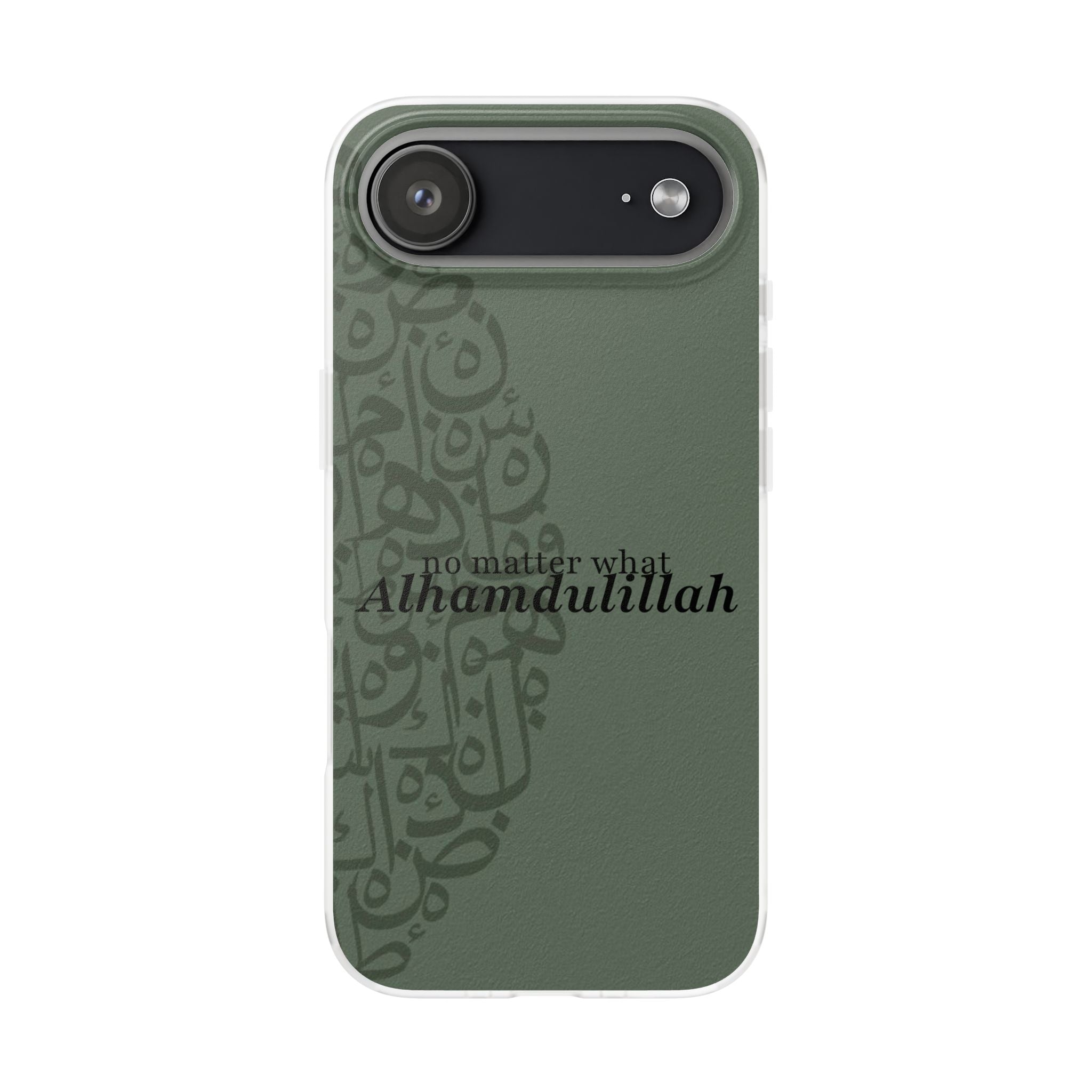 ''Alhamdulillah'' Olive Green Flexi Case
