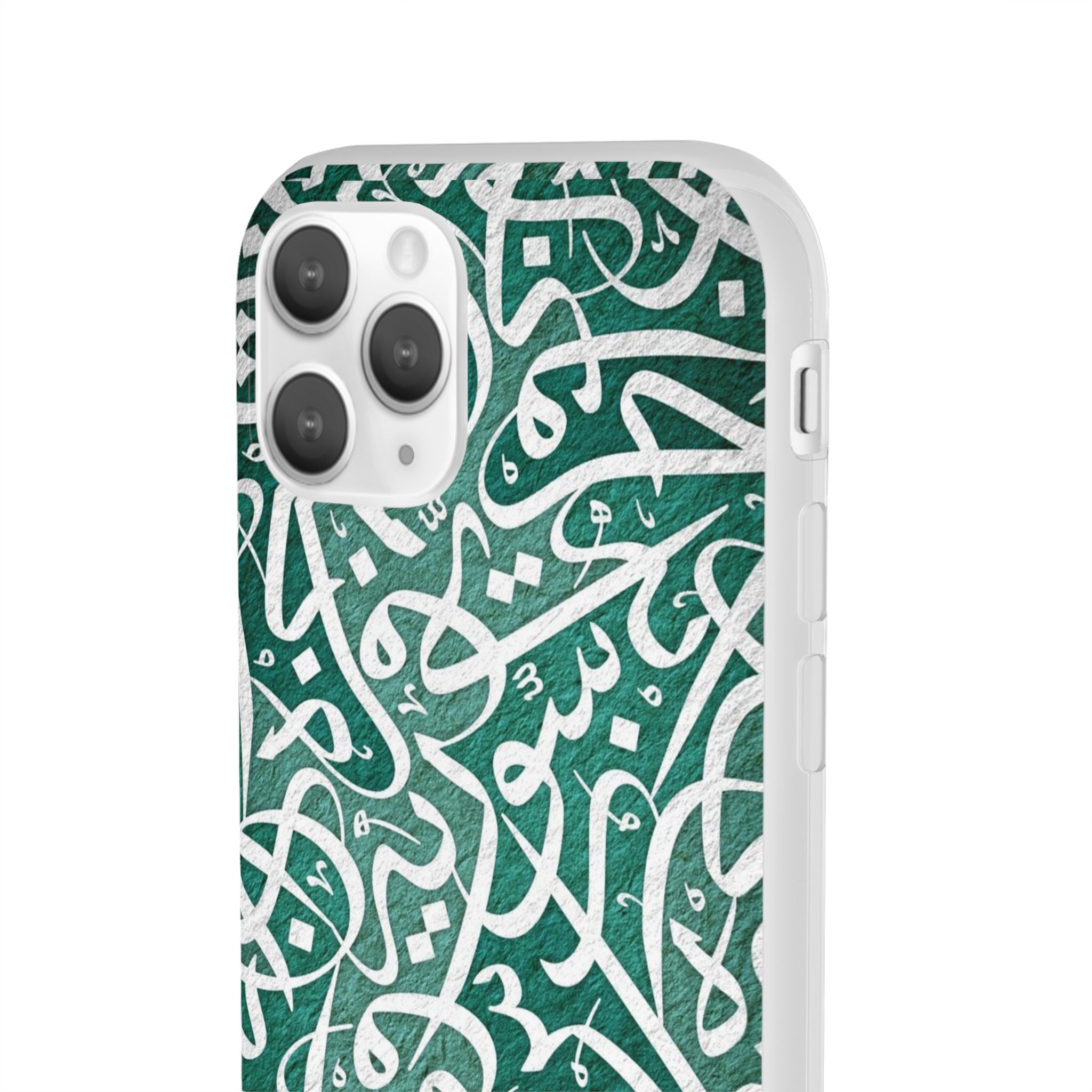 Arabic Calligraphy Phone Case — Teal Script Flexi Case