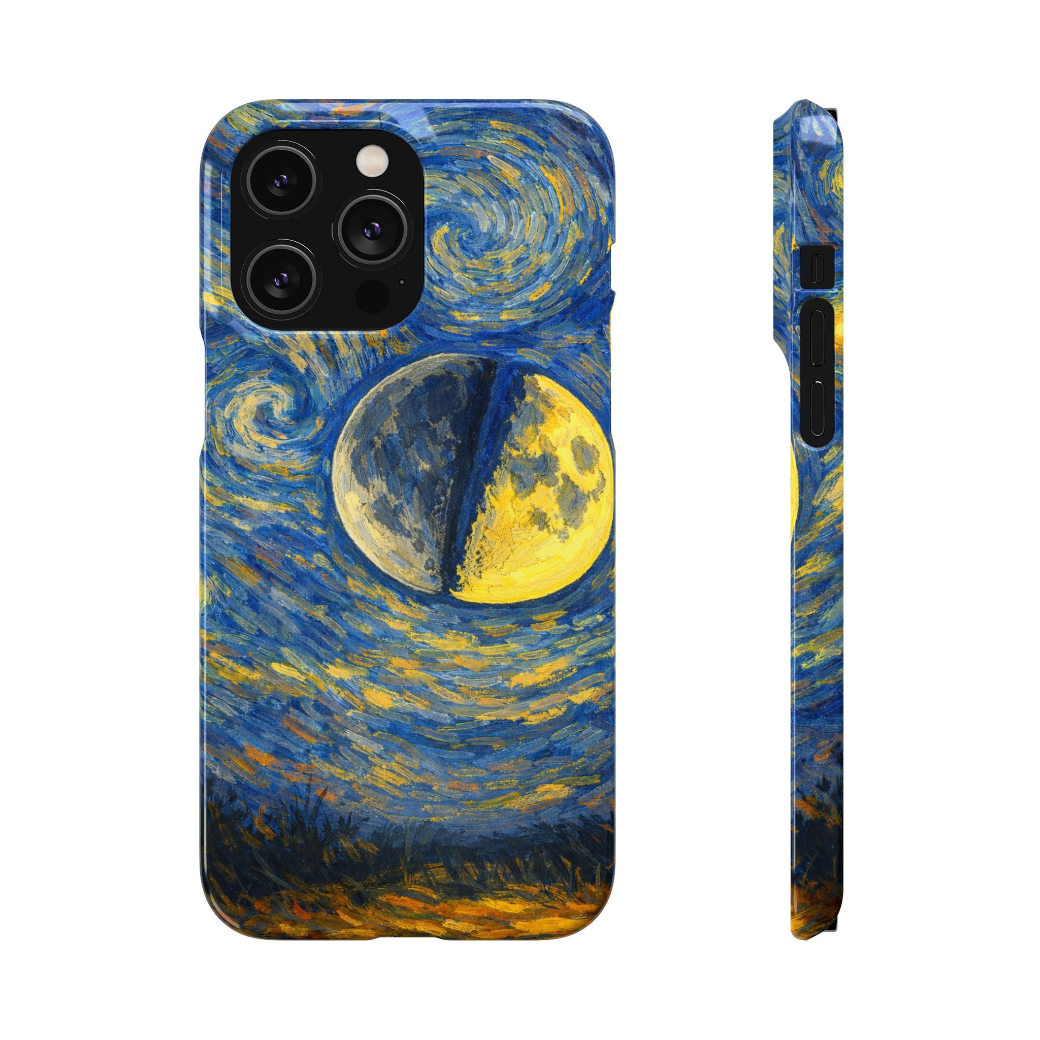Van Gogh Night Sky Moon Split - Art Case