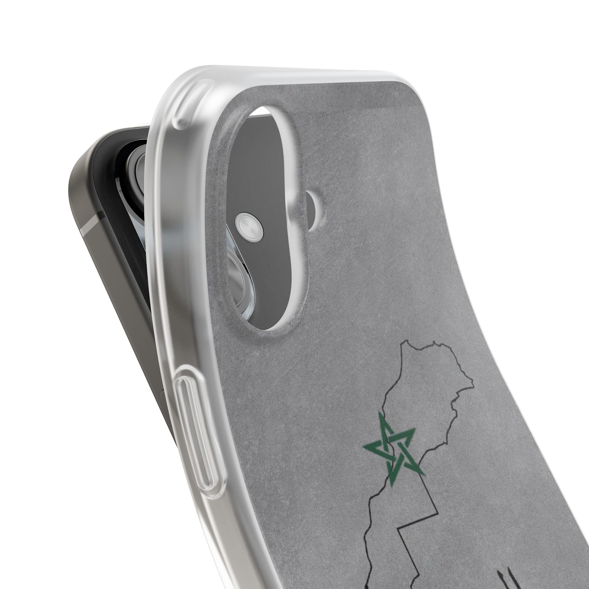Morocco (+212) Grey - Flexi Case