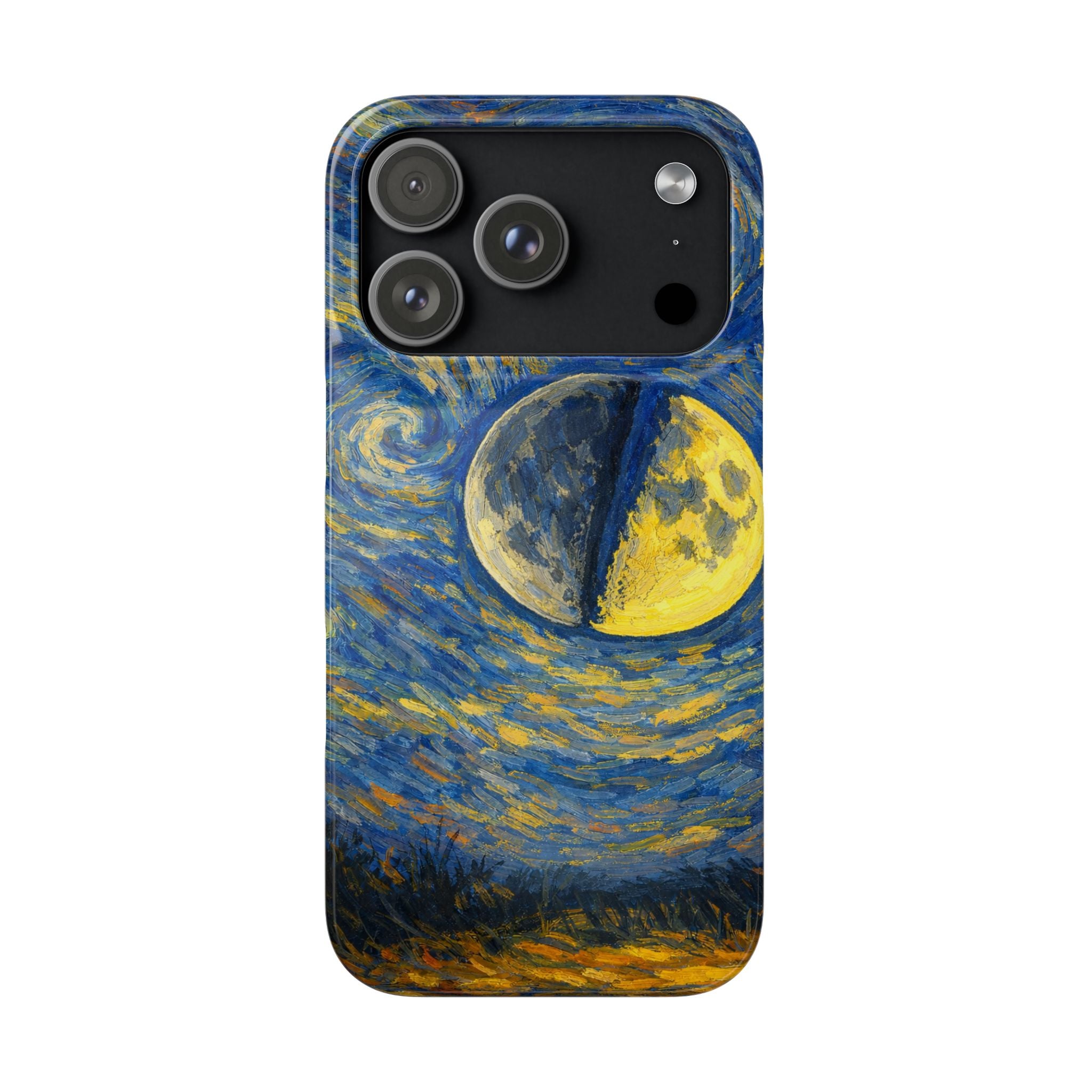 Van Gogh Night Sky Moon Split - Art Case