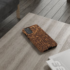 Floral Calligraphy Brown - Tough Case