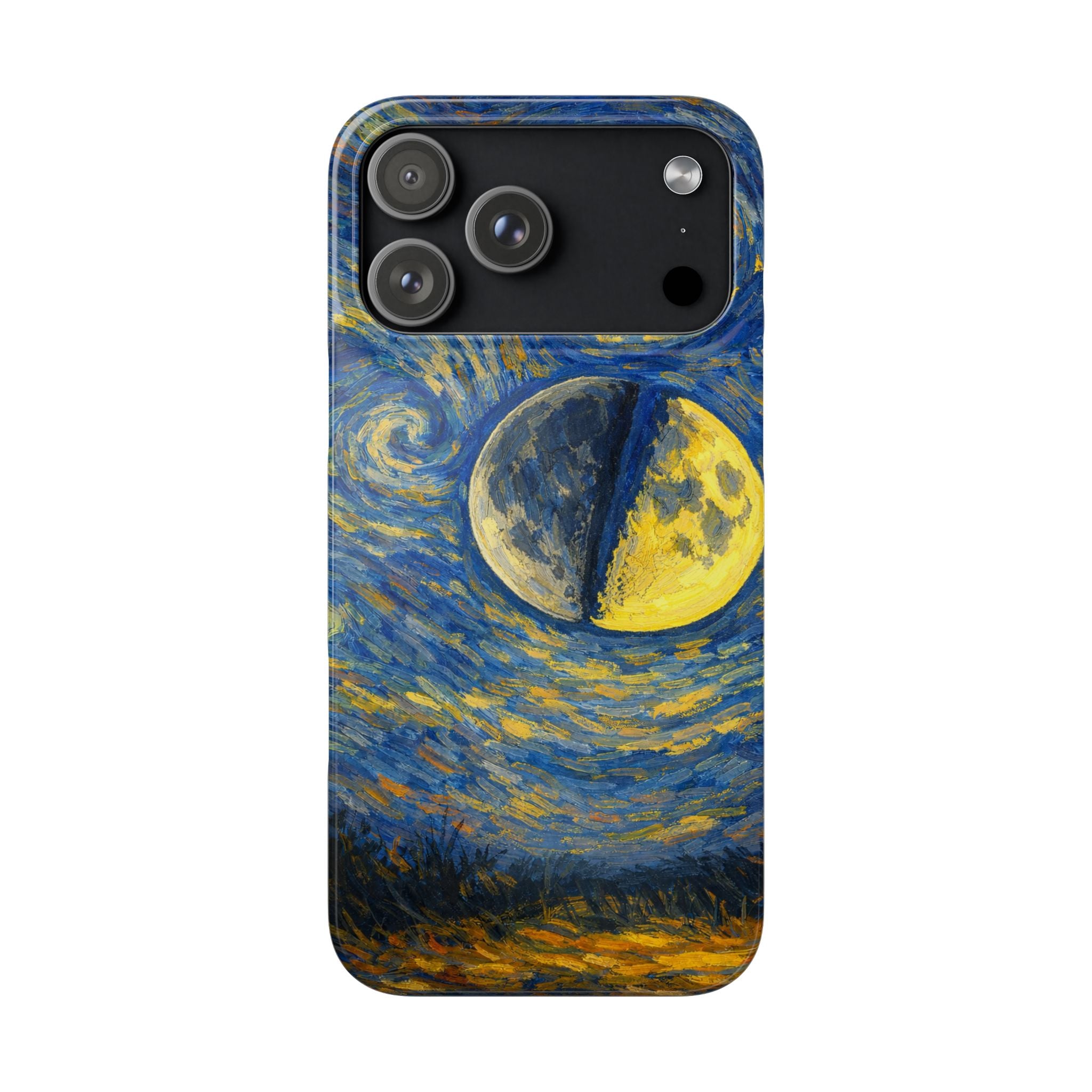 Van Gogh Night Sky Moon Split - Art Case