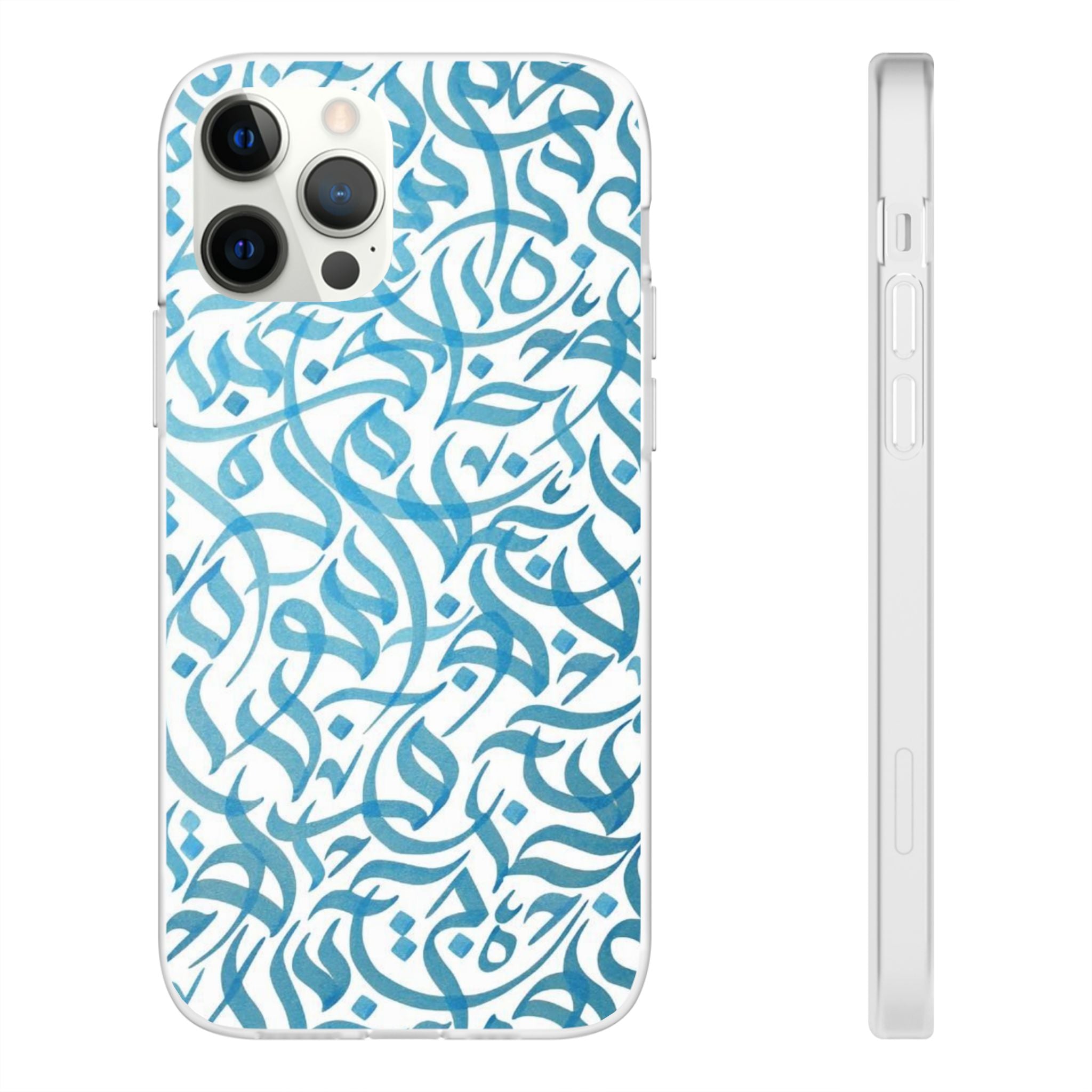 Arabic Calligraphy Blue - Flexi Case