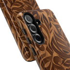 Floral Calligraphy Brown - Tough Case