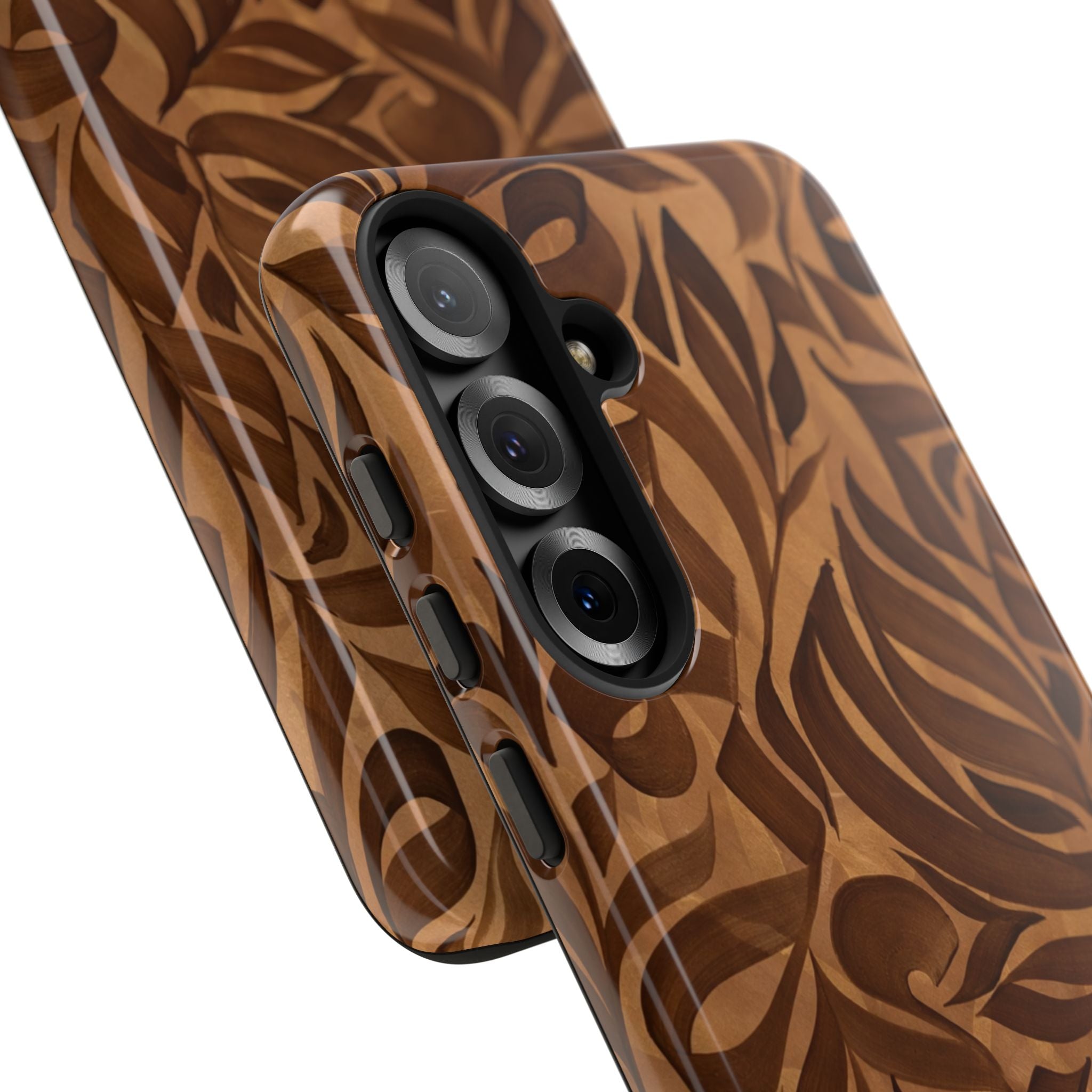 Floral Calligraphy Brown - Tough Case