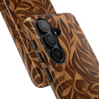 Floral Calligraphy Brown - Tough Case
