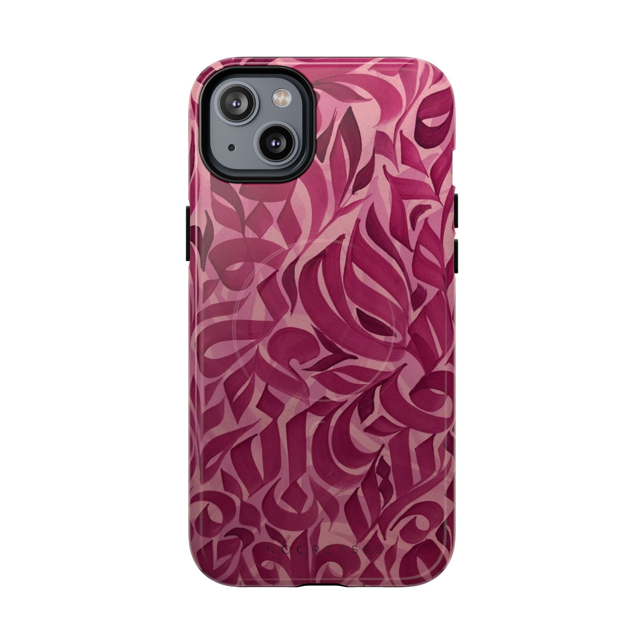 Floral Calligraphy Pink - Magnetic Case